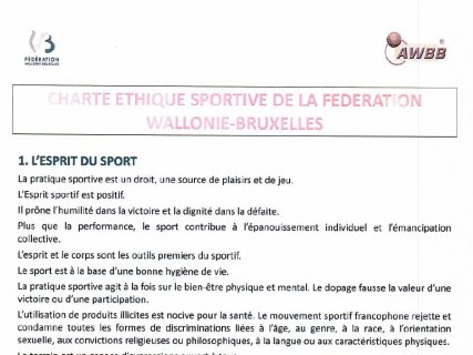 Charte éthique